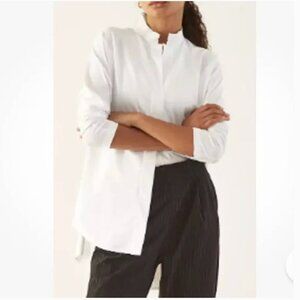 A DAY Something Borrowed White Shirt Blouse size L